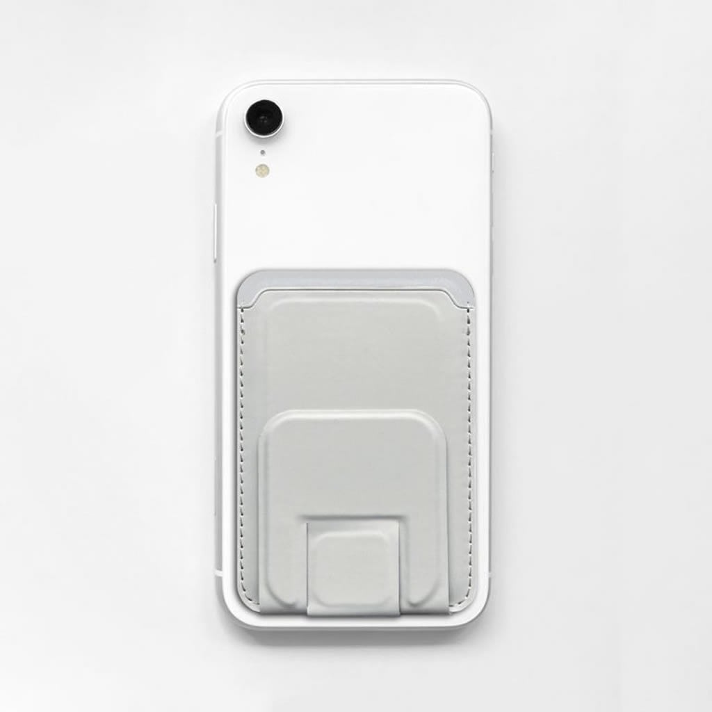 HIDISC スタンド付マグネットカードケース ホワイト HD-MGCCRWH