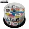 【送料無料・300枚セット】HIDISC 音楽用 CD-R 80分 700MB 32倍速対応 50枚 x 6パック ワイドプリンタブル HDCR80GMP50【箱売り特価】|CD|記録メディア