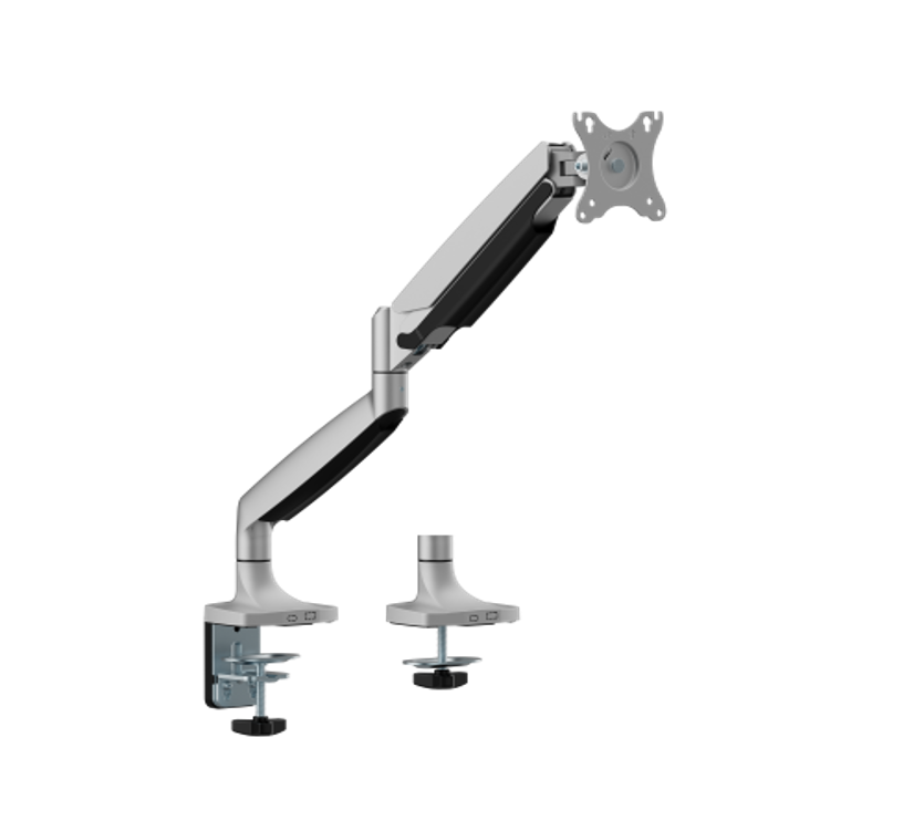 シングルモニター対応 ガススプリング式ヘビーデューティーアーム 17～45インチ対応 VESA75/100