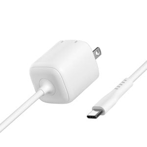 Type-Cケーブル一体型AC充電器 2.4W出力（1.5mケーブル付）HD-AC12WC15WH