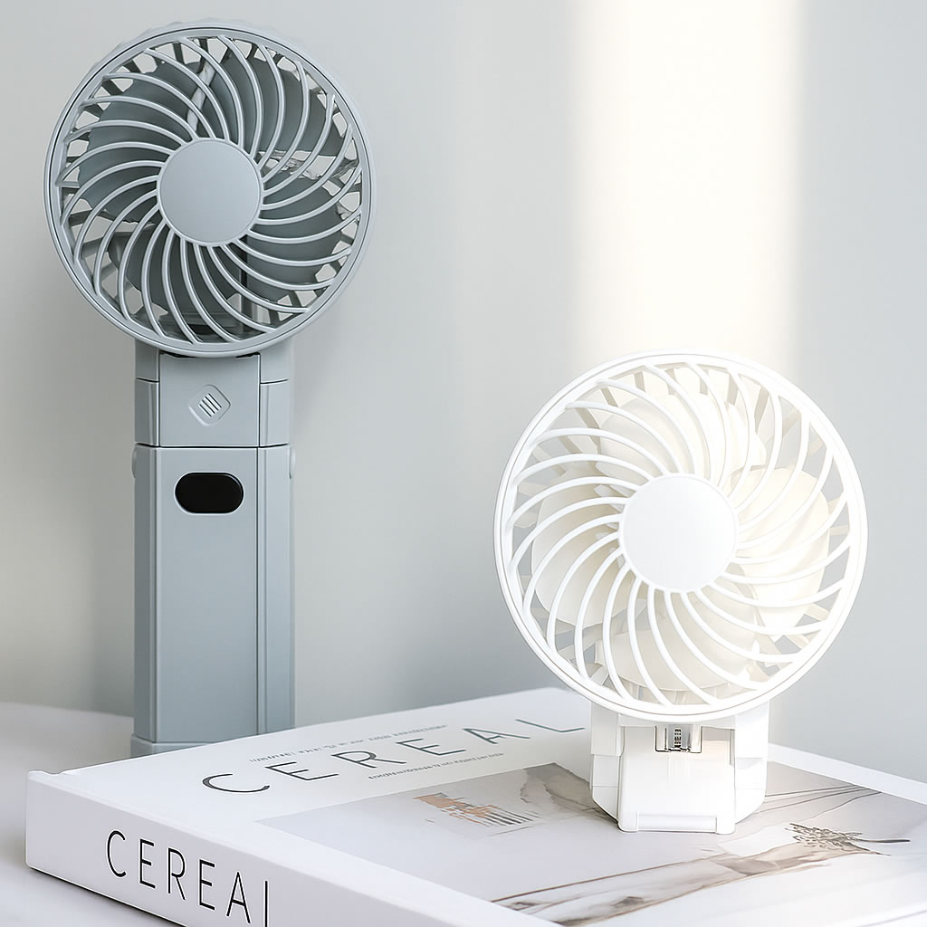 モバイルバッテリー式ハンディファン｜4000mAh搭載・2WAY仕様・屋外や外出先でも大活躍