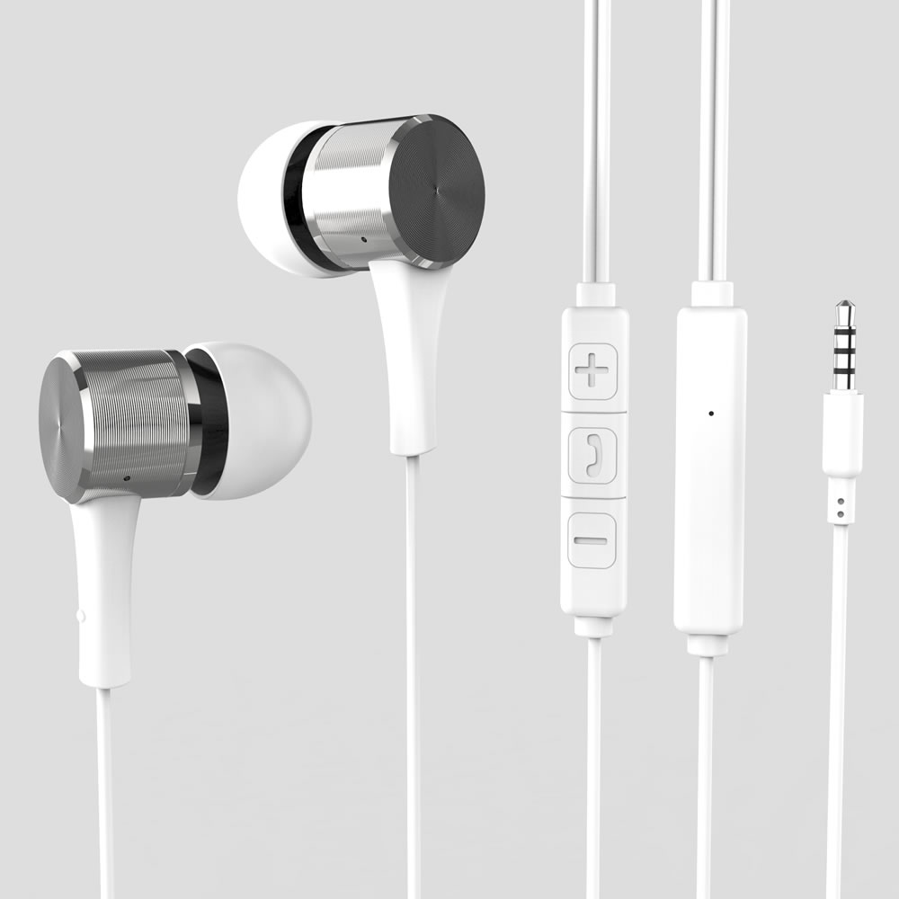 HIDISC 有線イヤホン 3.5mm ホワイト｜通話対応・リモコン付き・絡みにくいTPEケーブル採用 HD-WEHP35M12WH