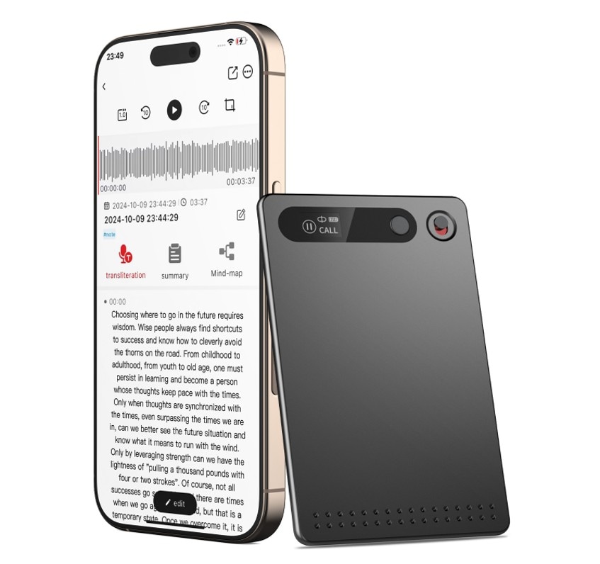 AIボイスレコーダー自動文字起こし64GB GPT-4o 要約 議事録自動作成