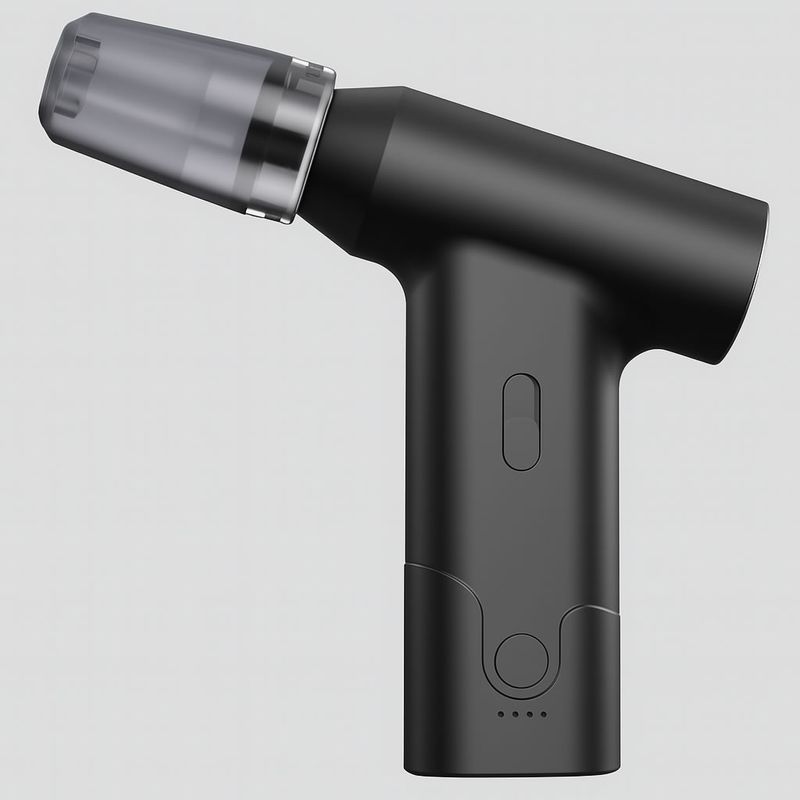 電動エアダスター 超コンパクトタイプ 高速110000RPM 60W強力送風 2000mAh×2バッテリー搭載 PC・車内清掃・DIYに最適