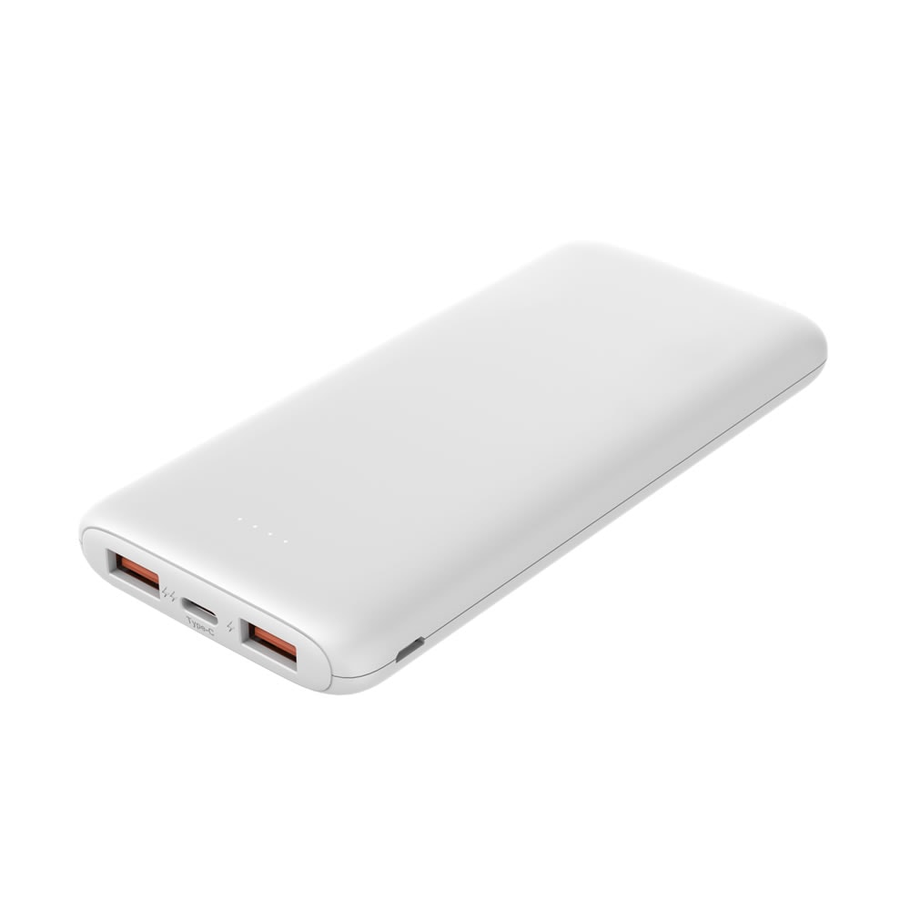 HIDISC PD20W対応 モバイルバッテリー 10000mAh ホワイト 超高速充電