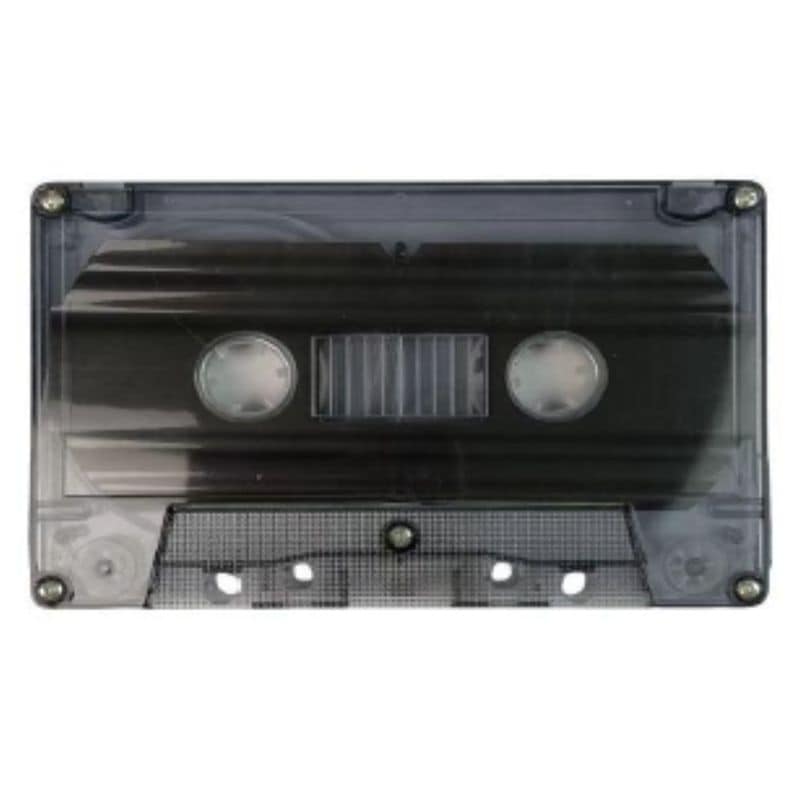 カセットテープ材料_クリアブラック_500個セット