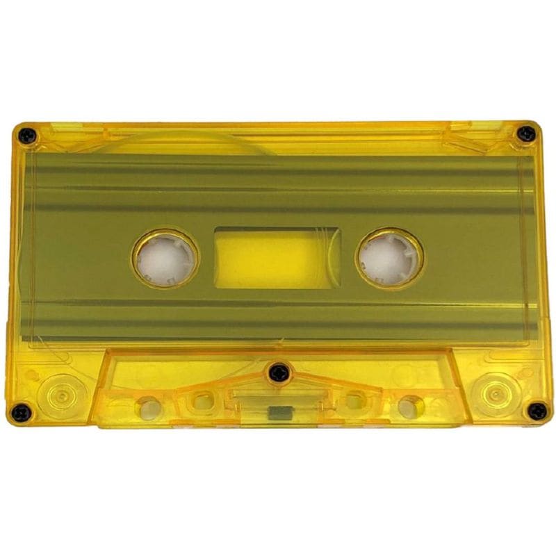 カセットテープ材料_クリアイエロー_500個セット