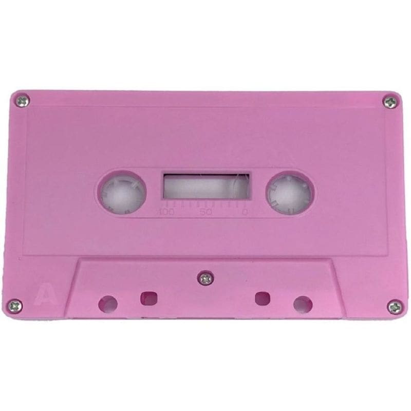 カセットテープ材料_ピンク_500個セット
