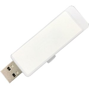 【280個】USB 2.0 フラッシュドライブ 4GB ホワイト スライド式（袋付）