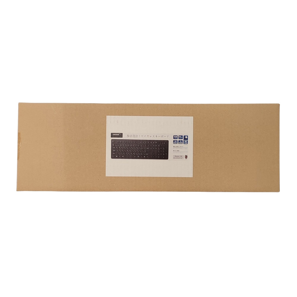 【リファービッシュ】HIDISC　ワイヤレスキーボード テンキー付き　静音設計 R-HDKB-206WBK