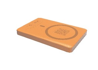 HIDISC リチウムイオン全固体電池 モバイルバッテリー8000mAh パステルオレンジ