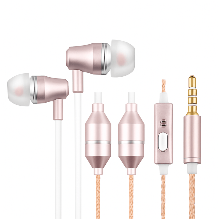 High Quality電磁波遮断有線イヤホン　HD-FC11-E-4PRG