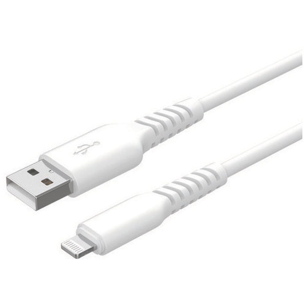 【リファービッシュ】HIDISC Lightningケーブル 2m ホワイト 高速充電2.4A対応 折り曲げや抜き差しに強い! R-GO-LAC2WH