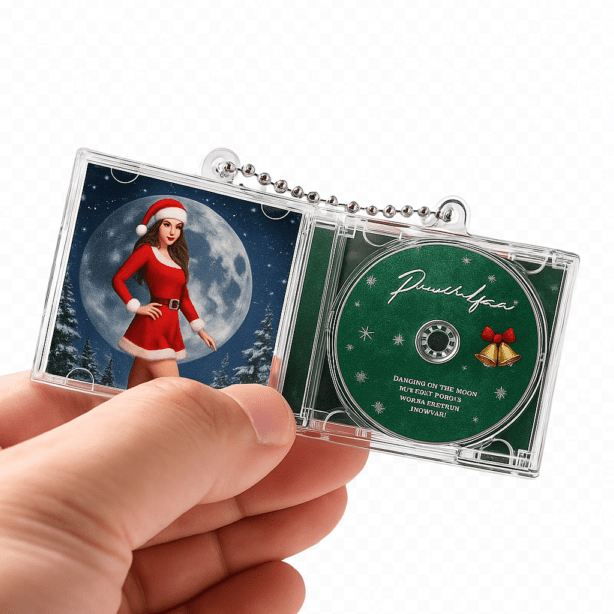 NFCミニCDキーホルダー　Mini Blank CD Case Set NFC アルバム キーホルダー　HD-MCD-KH58