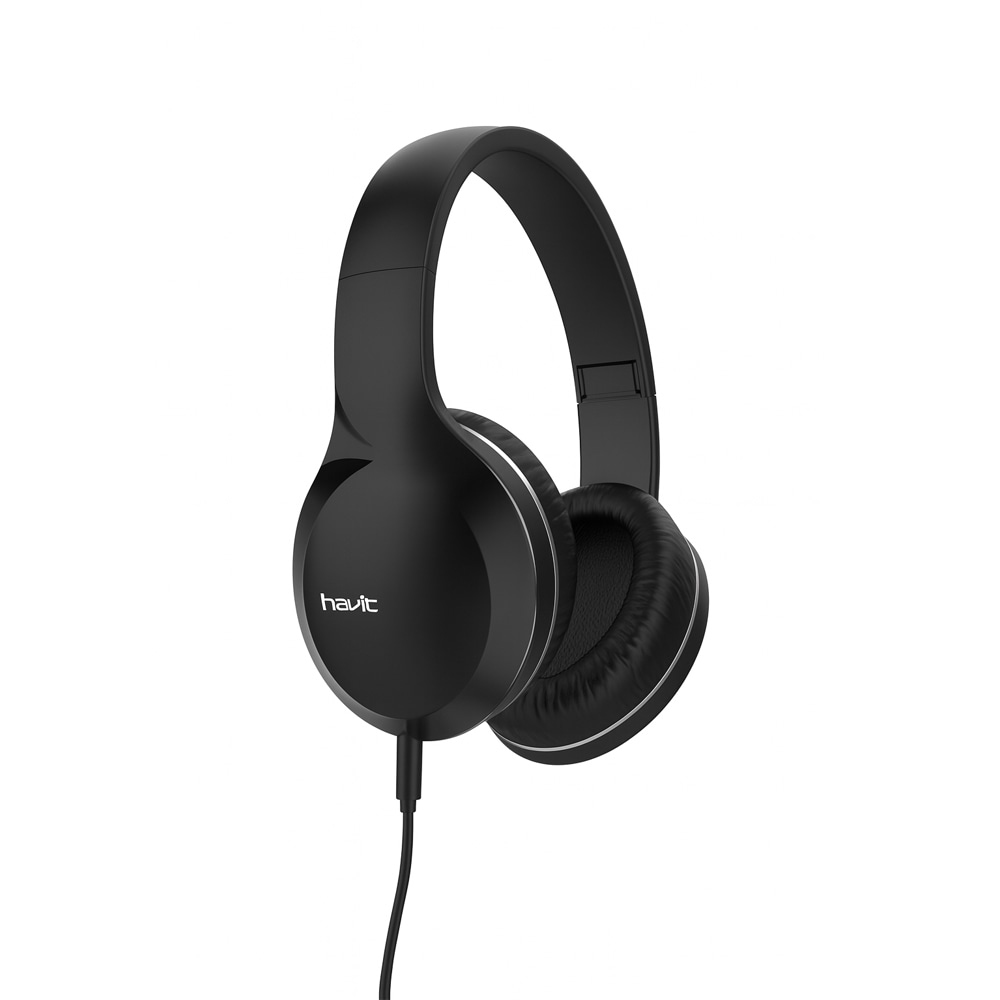 【FLASHSTORE 限定品】有線ステレオ ヘッドホン (マイク付き)　HD-H100d-BK