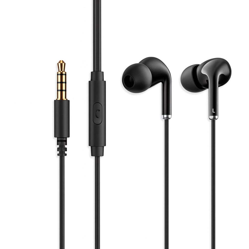 【FLASHSTORE 限定品】カナル型 有線インイヤー イヤホン　HD-GT-E306P-BK