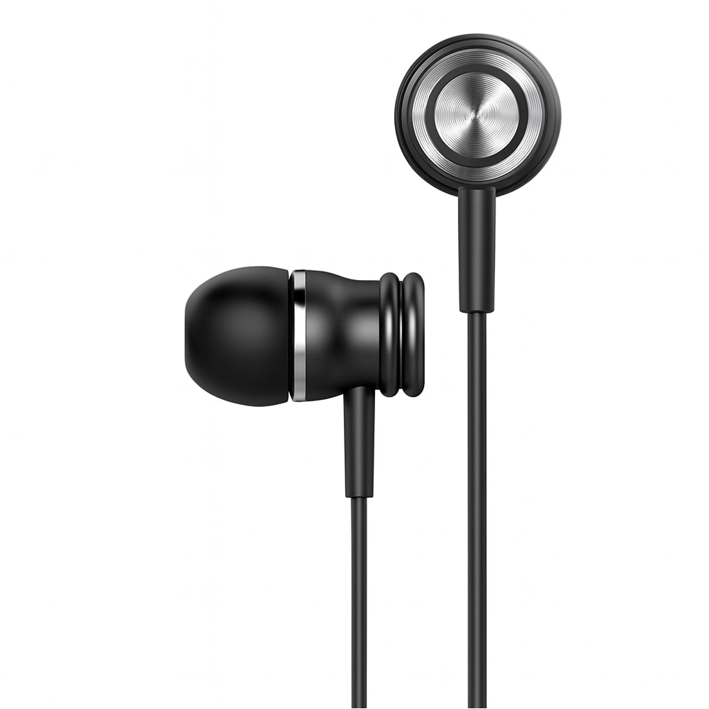 【FLASHSTORE 限定品】カナル型 有線インイヤー イヤホン　HD-GT-E303P-BK