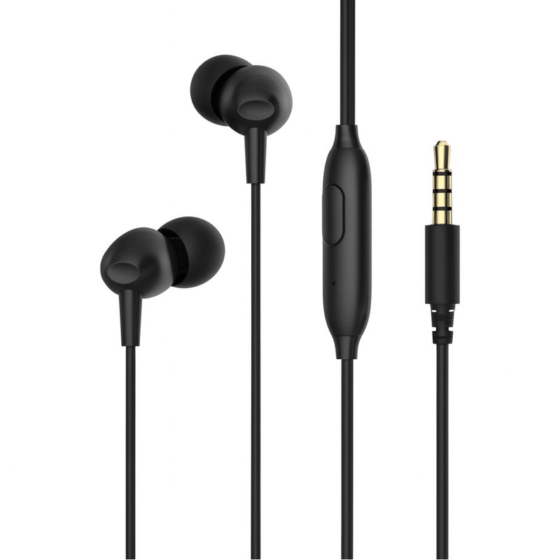 カナル型 有線インイヤー イヤホン　HD-GT-E48P-BK