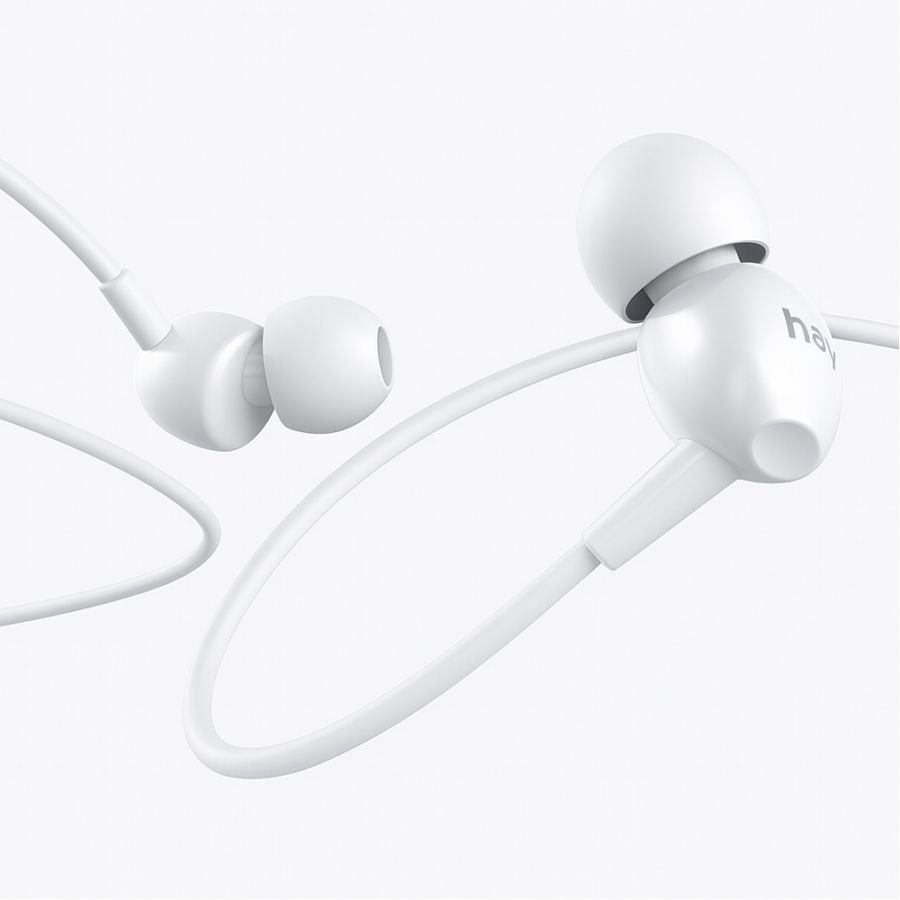 カナル型 有線インイヤー イヤホン　HD-GT-E48P-WH