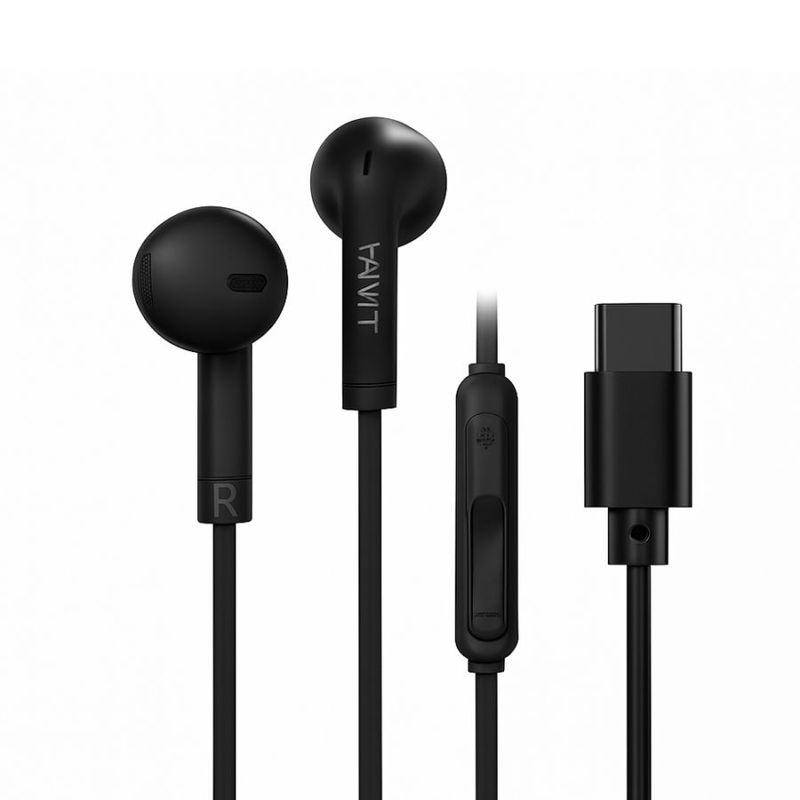 Type-C  有線インナーイヤー イヤホン　HD-GT-E336C-BK