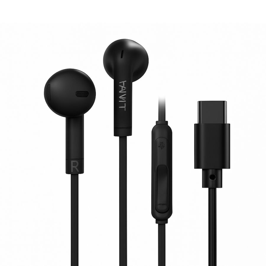 Type-C  有線インナーイヤー イヤホン　HD-GT-E336C-BK