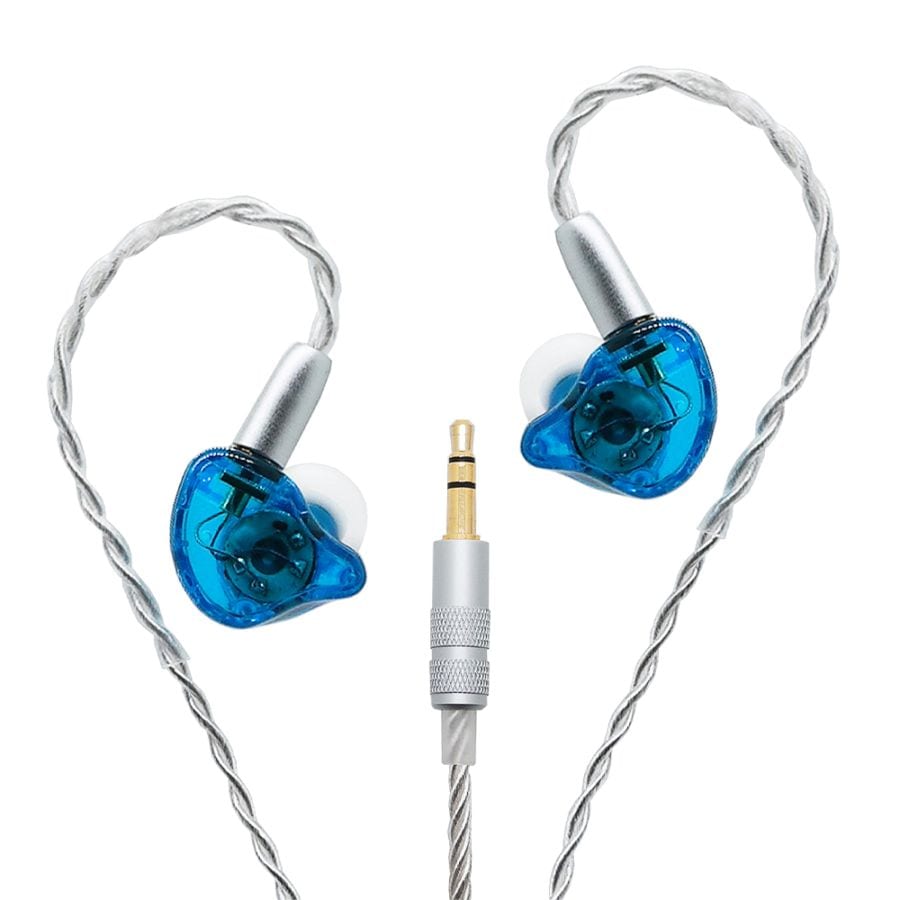 10mmバイオメンブレンドライバー搭載 MMCX交換式 インイヤーモニターイヤホン　HD-PR-MX03A-BL