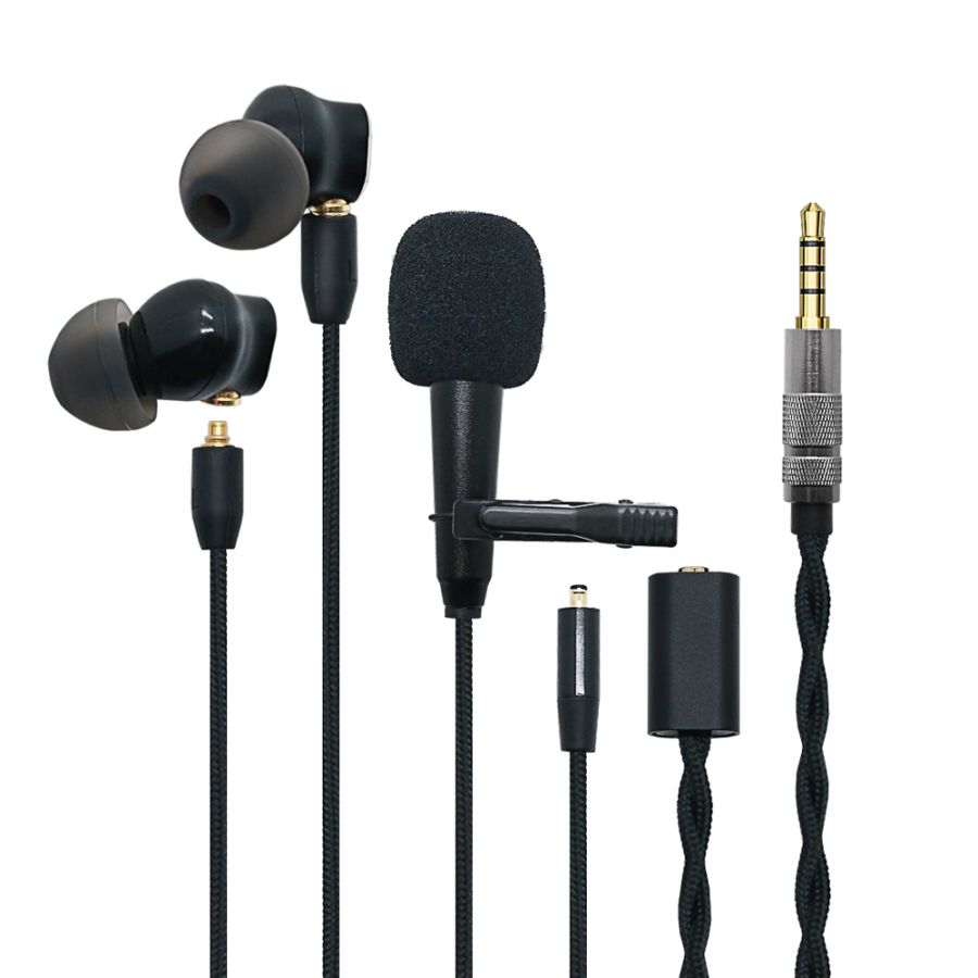 HIFIイヤホン 有線ヘッドホン マイク付き ノイズキャンセリング インイヤーヘッドセット　HD-PR-LS100A-M