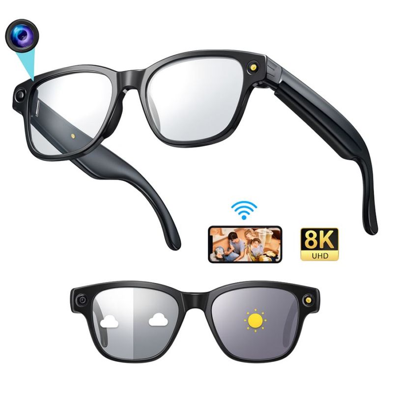 スマートAIグラス スマート ウェアラブル ヘッドセット　HD-L801-CamGlass