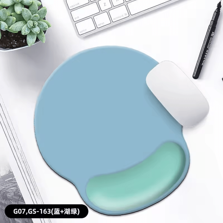 リストレスト付 エルゴノミクス マウスパッド　HD-MPGS-163(BLxRG)