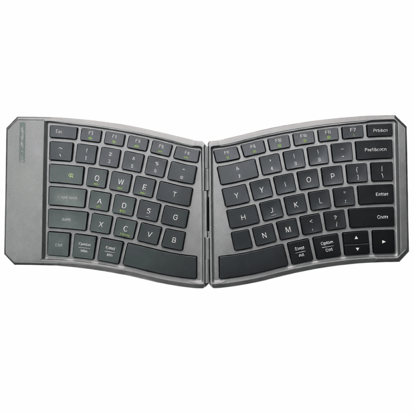 U字型PUレザー採用ワイヤレス 折りたたみ キーボード　KB223