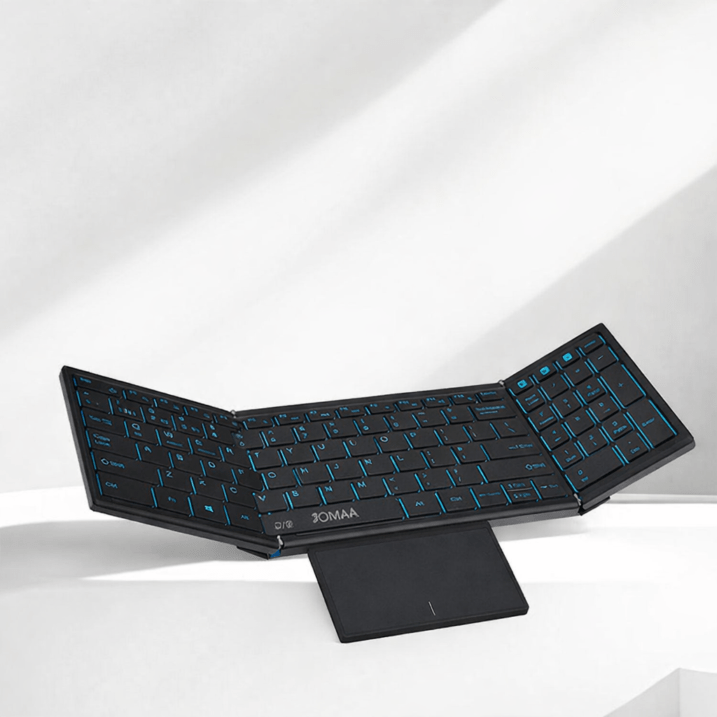 7色バックライト搭載タッチパッド付き 折りたたみキーボード　KB213