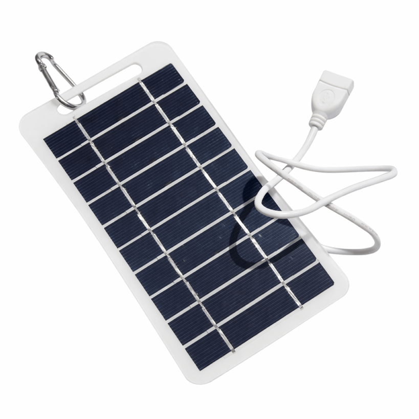 HIDISC 防水対応 アウトドア・キャンプ用 ポータブルソーラーパネル 2W 5V ソーラーチャージャー