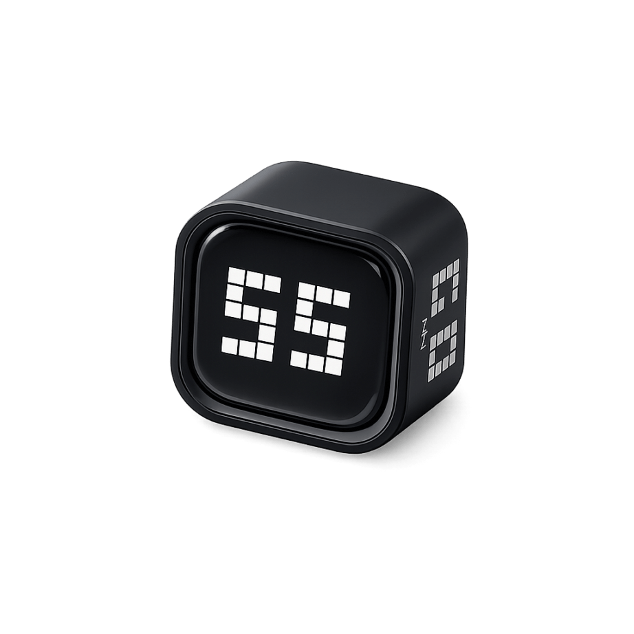 新型 デジタル・トマト型 グラビティキューブタイマー 黒 Z1