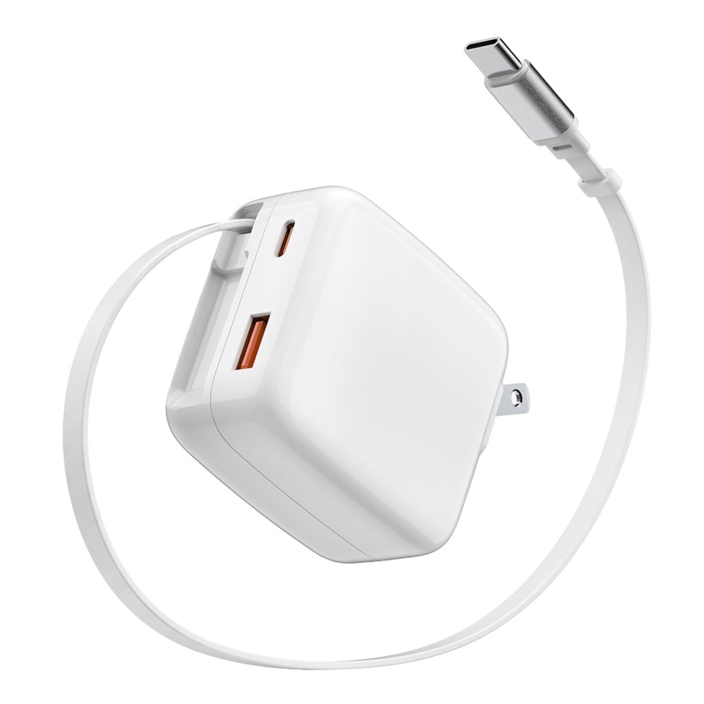HIDISC コードリール式充電器 65W [ノートPC対応] コンパクト HD