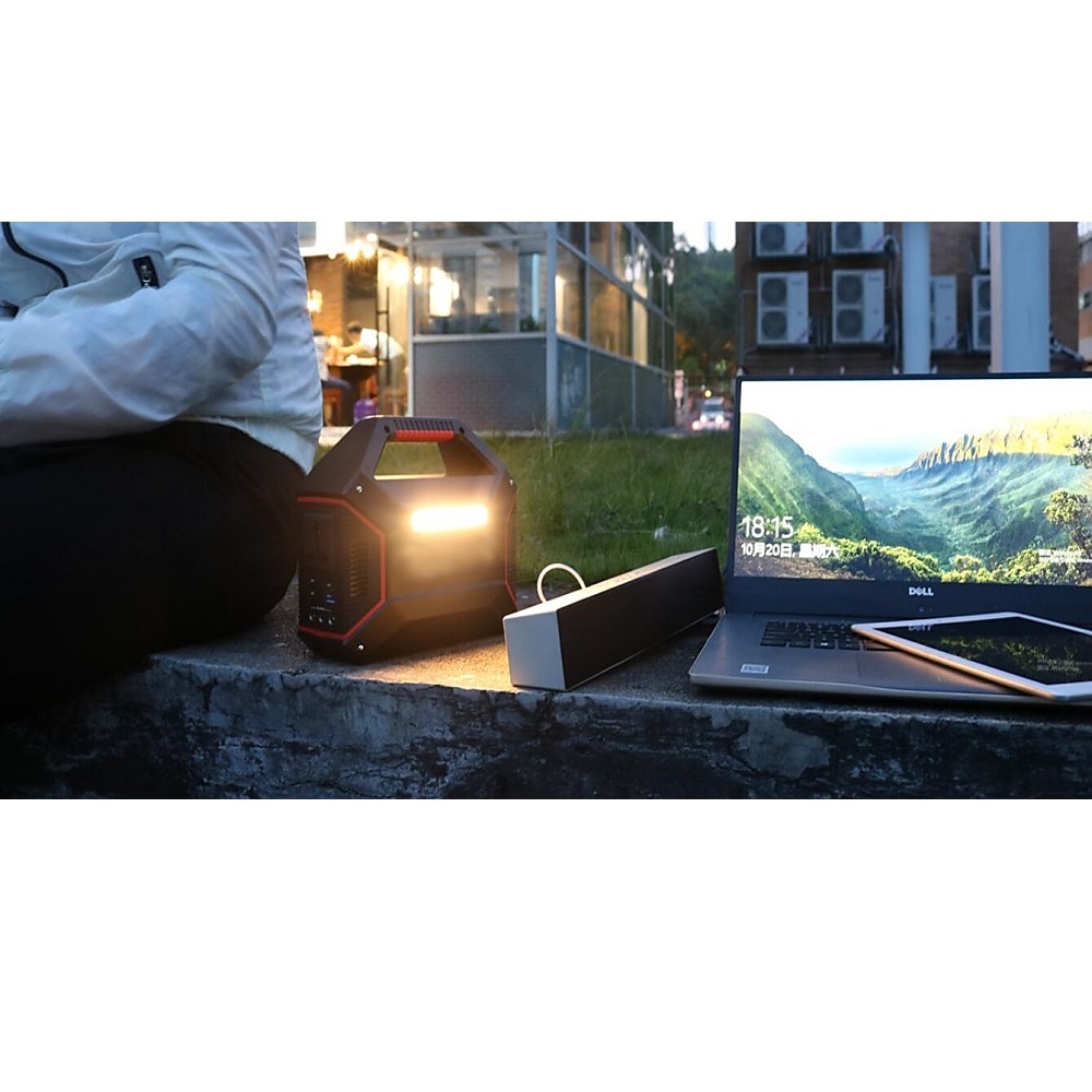 HIDISC DC出力端子を3つ備えたアウトドアのキャンプに最強なポータブルバッテリー 155Wh QC3.0対応 42000mAh 重量1.7kg ポータブルステーション S365