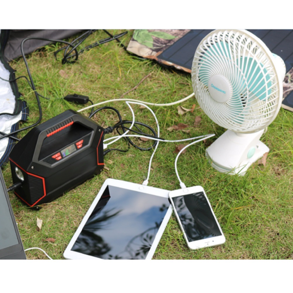 HIDISC DC出力端子を3つ備えたアウトドアのキャンプに最強なポータブルバッテリー 155Wh QC3.0対応 42000mAh 重量1.7kg ポータブルステーション S365