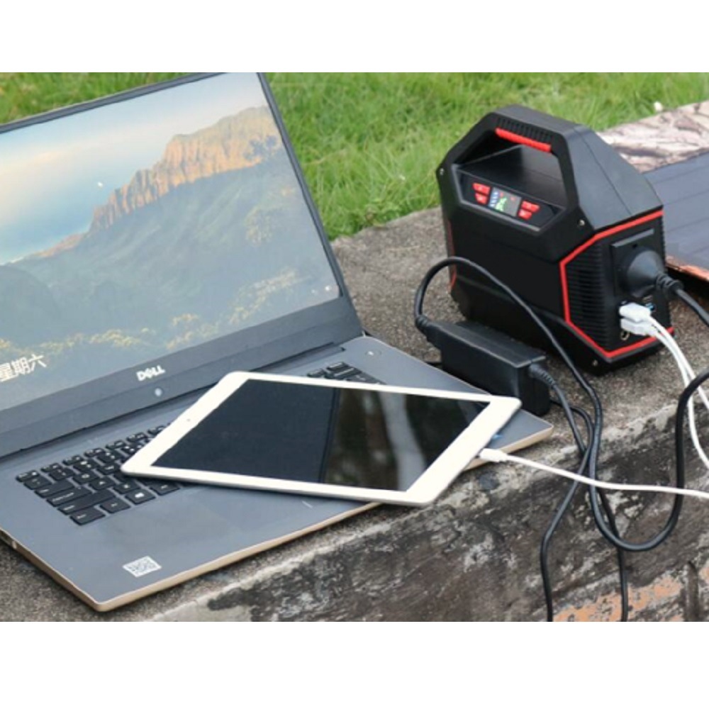 HIDISC DC出力端子を3つ備えたアウトドアのキャンプに最強なポータブルバッテリー 155Wh QC3.0対応 42000mAh 重量1.7kg ポータブルステーション S365