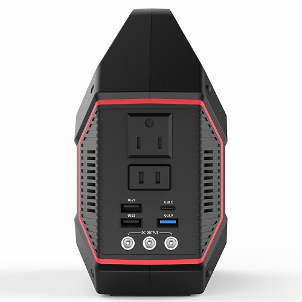 HIDISC DC出力端子を3つ備えたアウトドアのキャンプに最強なポータブルバッテリー 155Wh QC3.0対応 42000mAh 重量1.7kg ポータブルステーション S365