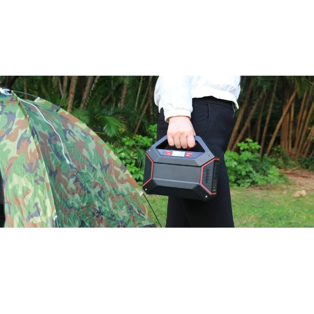 HIDISC DC出力端子を3つ備えたアウトドアのキャンプに最強なポータブルバッテリー 155Wh QC3.0対応 42000mAh 重量1.7kg ポータブルステーション S365