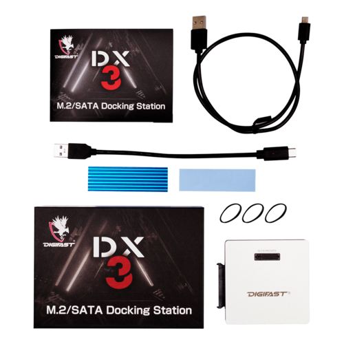 PORTABLE M.2/SSD ALL-IN-ONE EXTERNAL DOCKING BASE ポータブルM.2/SSDオールインワン外部ドッキングベース -Silver DX3-S
