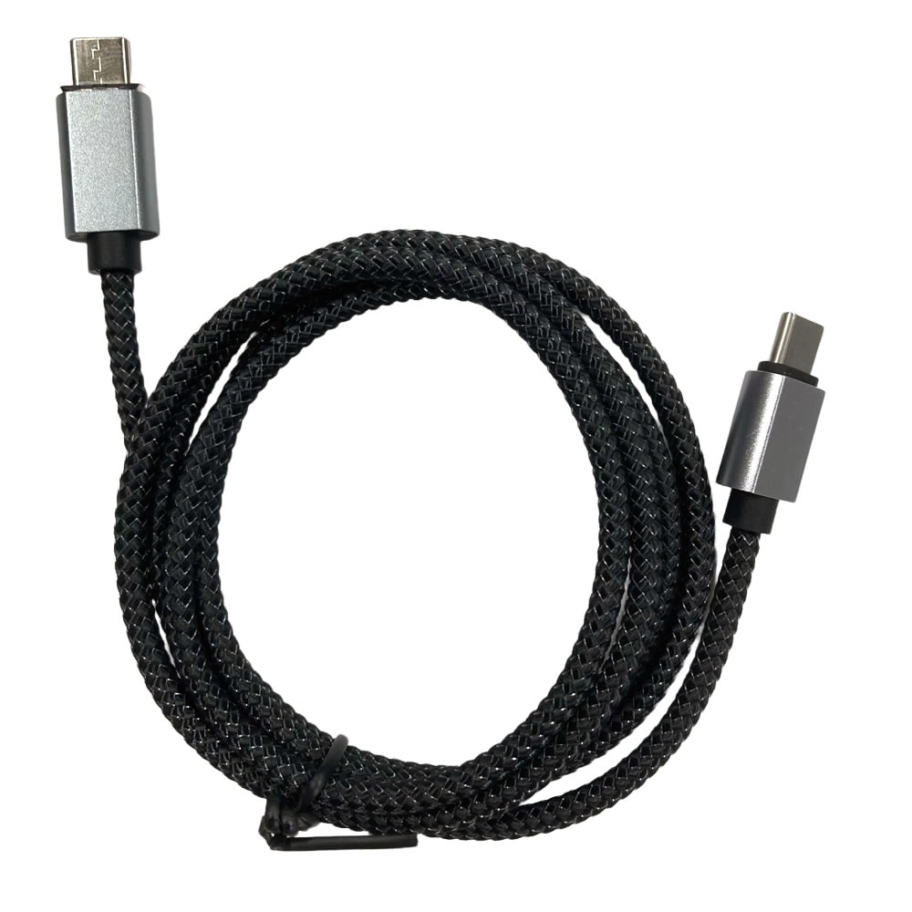 HIDISC ピタッとくっつき簡単に着脱できる USB Type-C to C マグネットケーブル 1m ブラック PD100W対応超急速充電 HD-MGTCC1001BK