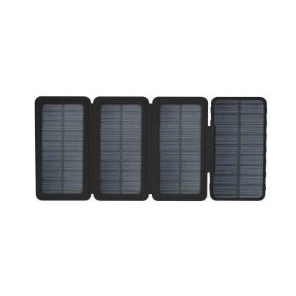HIDISC ソーラーパネル4面搭載急速充電モバイルバッテリー10000mAh PD20W HD4-MBTCD20WSP4L10BK