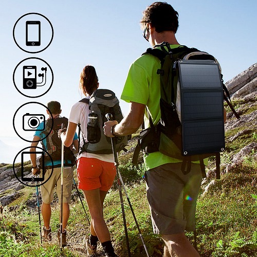 HIDISC ポータブルステーションSシリーズ用 USB 21W 3面 ソーラーパネルセット (オプション製品)