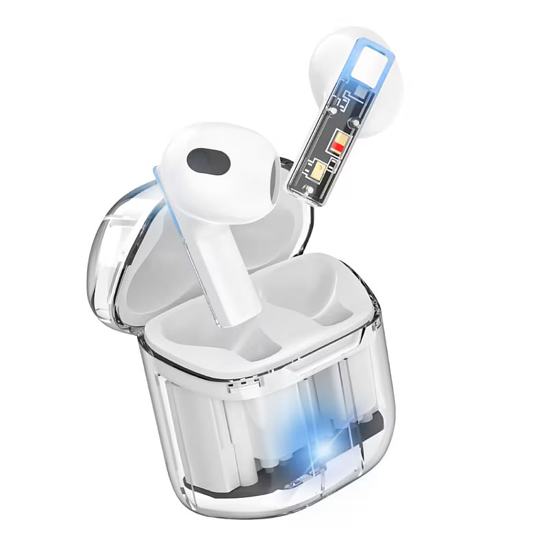 リファビッシュ 完全ワイヤレスイヤホン スケルトン ホワイト