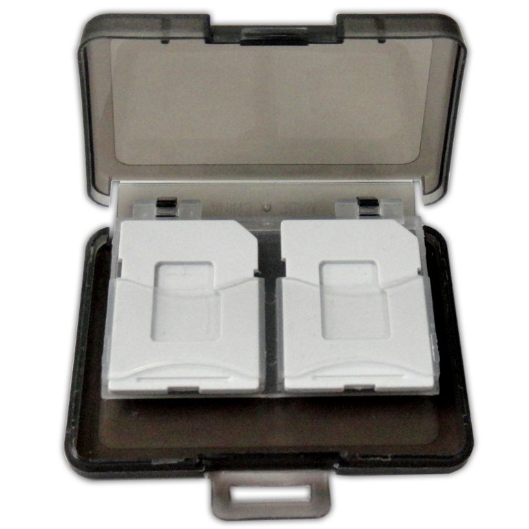 【リファービッシュ】SD/microSD メモリーカード収納ケース 4枚収納用 R-HD-MCCASE4BK