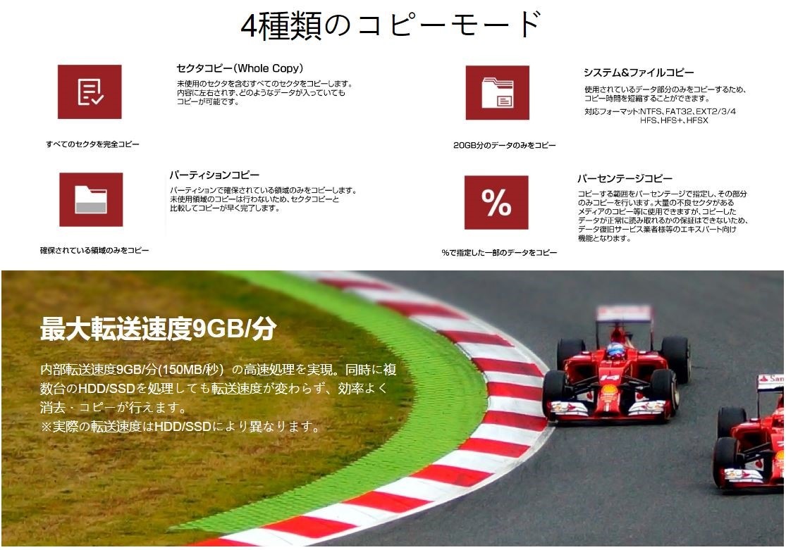 U-Reach MT-G シリーズ 8ポート SATA HDD/SSDデュプリケーター MT800G