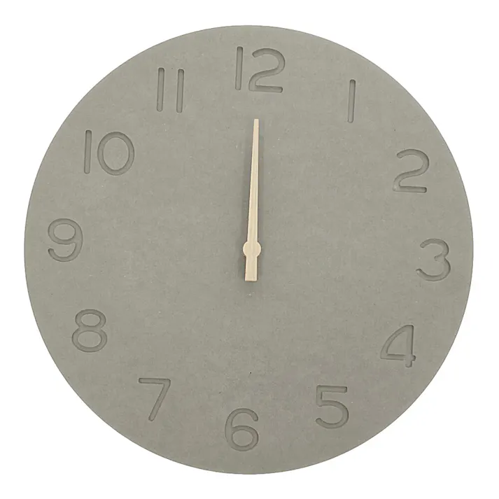 【リファービッシュ】 HIDISC 木製ボード ウォールクロック グレー R-HDCLMDF-S