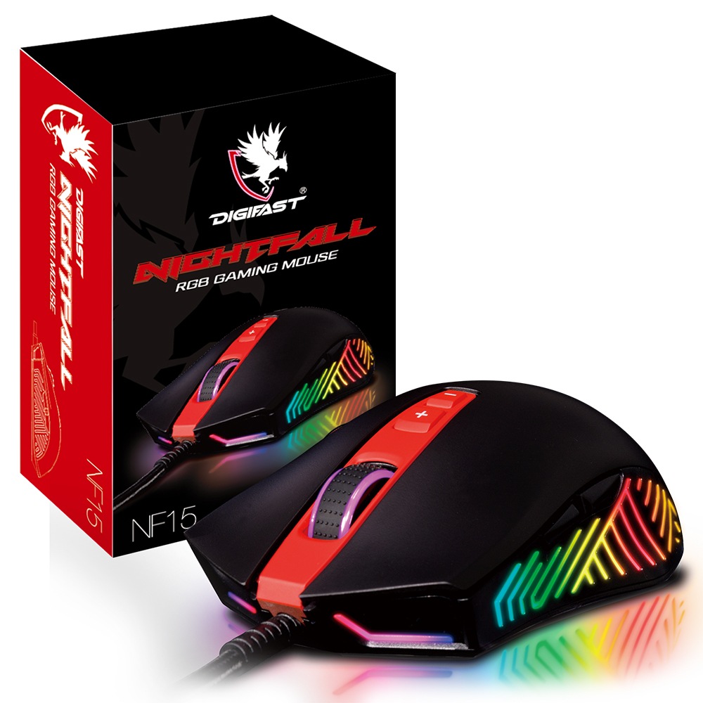 Digifast Nightfall NF15 RGB Gaming Mouse Nightfall RGB ゲーミングマウス NF15