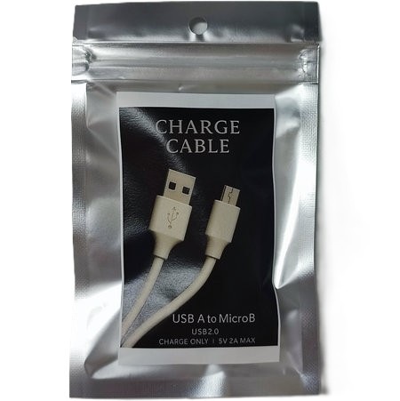 【50個セット】マイクロUSBケーブル　0.26～0.27m　ホワイト R-MCC026WH