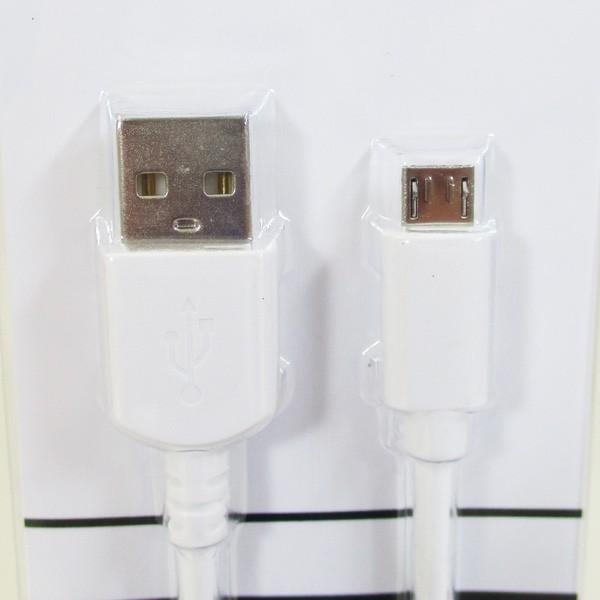 【リファービッシュ】microUSBケーブル1m 白 スマホ/タブレット高速充電/データ通信 R-HD-MCC1WH